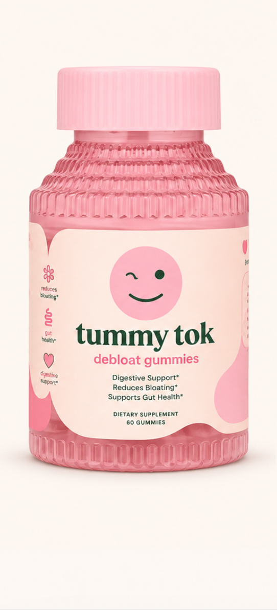 Tummy Tok debloat gummies bottle